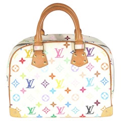 Louis Vuitton White Monogram Multicolor Canvas Trouville