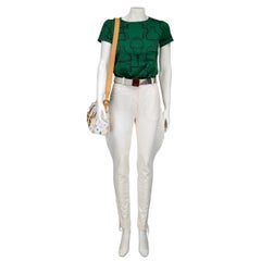 Louis Vuitton White Monogram Multicolor Lodge GM Shoulder Bag (Murakami, 2005)