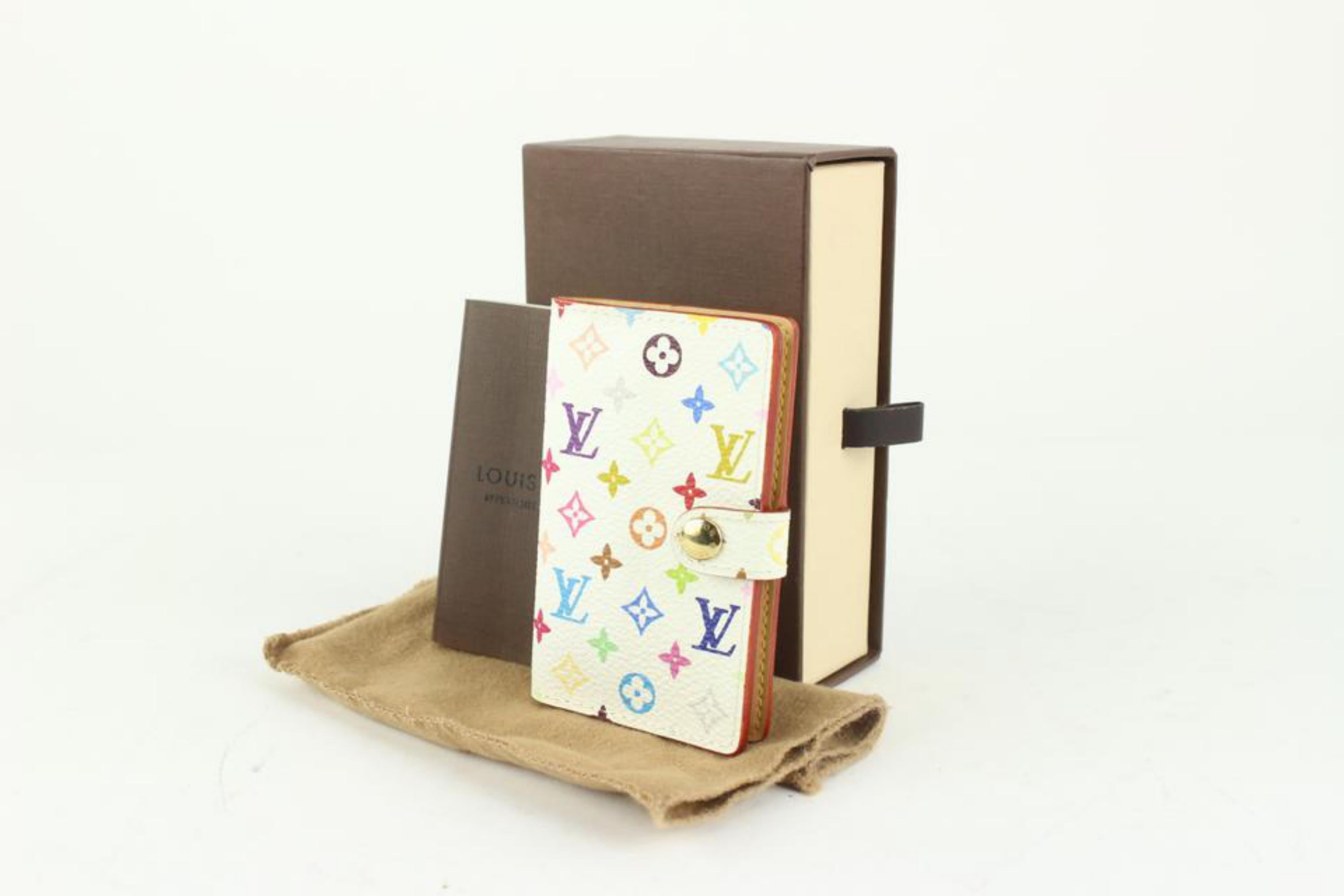 Louis Vuitton White Monogram Multicolor Mini Card Holder 1217lv3
Date Code/Serial Number: SR1003
Made In: France
Measurements: Length:  2.5