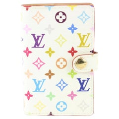 Louis Vuitton White Monogram Multicolor Mini Card Holder 1217lv3