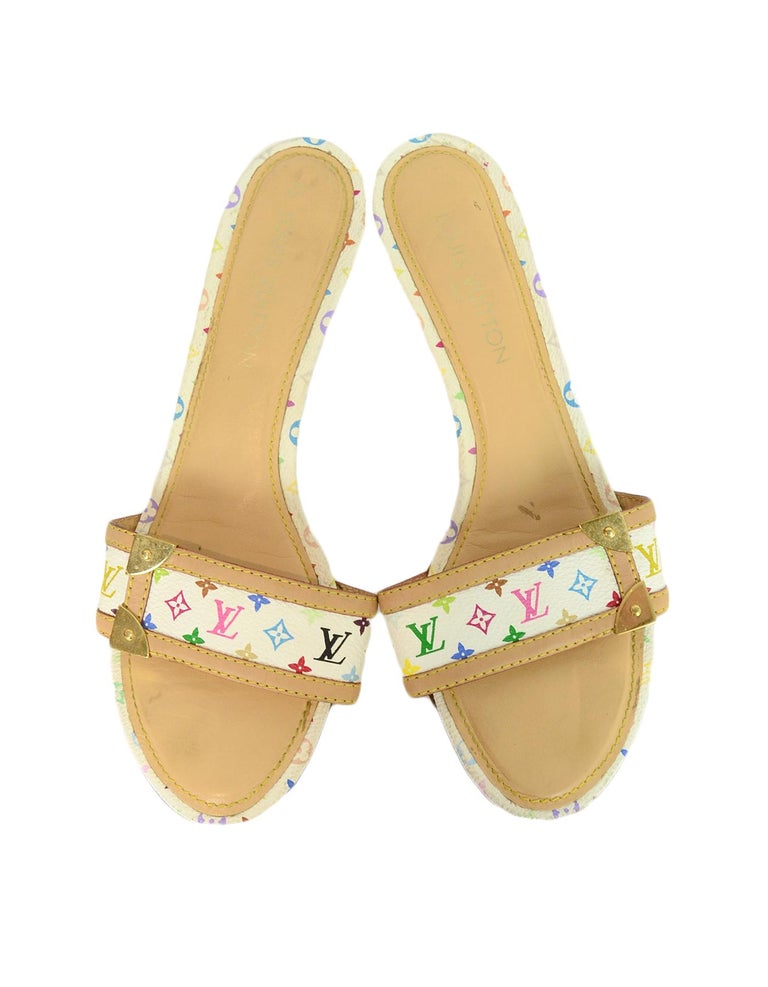 Louis Vuitton - Multicolor Printed Thong Sandals - Sandals - Catawiki