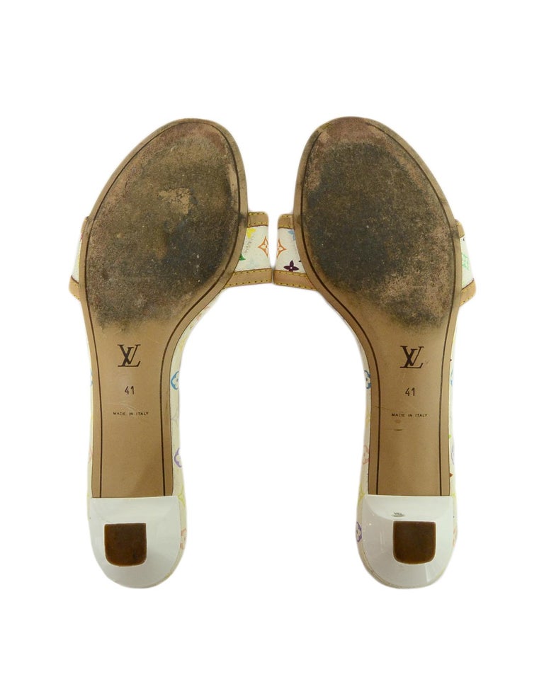Louis Vuitton Leather Crystal Embellishments Slides - Metallic Sandals,  Shoes - LOU796234