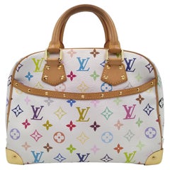 Louis Vuitton White Monogram Multicolor Trouville Bag