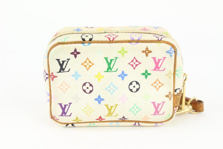 Louis Vuitton, Bags, Soldlouis Vuitton White Multicolor Wapity Case