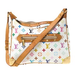 Louis Vuitton, Bags, Louis Vuitton White Monogram Multicolore Boulogne