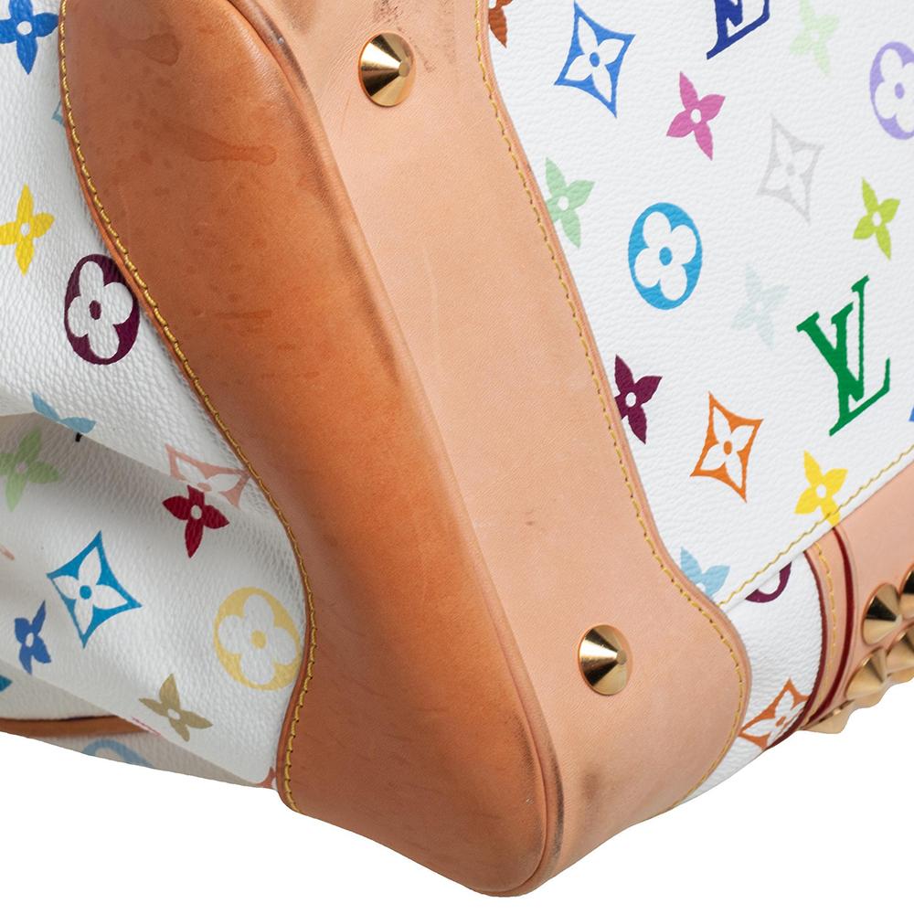 Louis Vuitton White Monogram Multicolore Canvas Courtney GM Bag 6