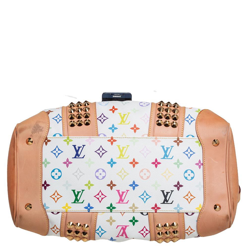 Louis Vuitton White Monogram Multicolore Canvas Courtney GM Bag 1