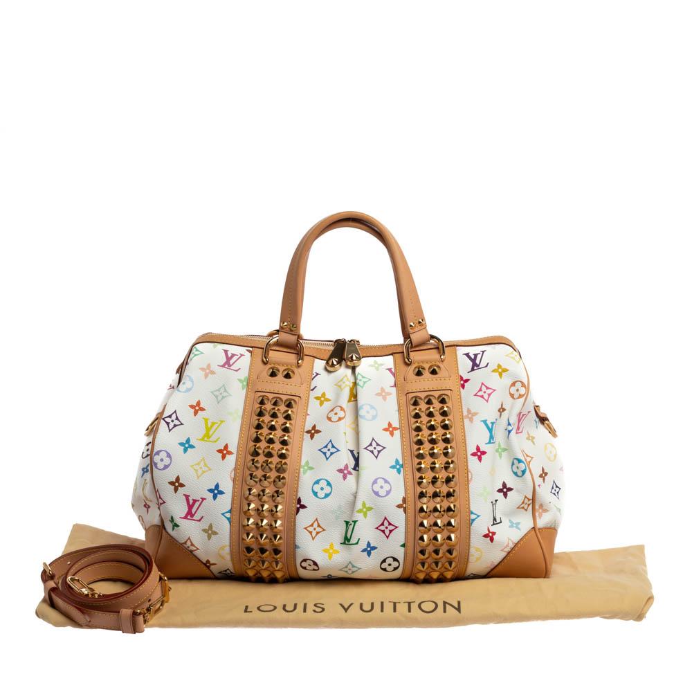 Louis Vuitton White Monogram Multicolore Canvas Courtney GM Bag 7