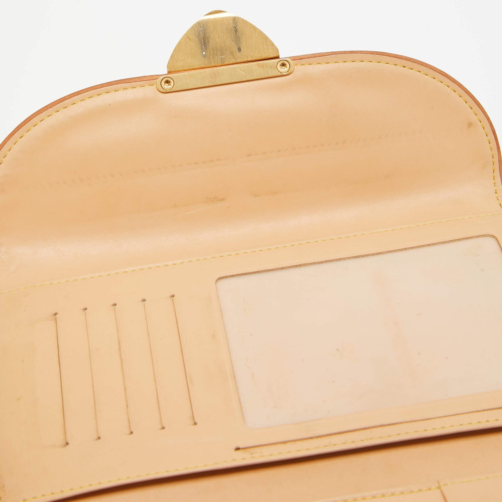 Eugenie-Brieftasche von Louis Vuitton, weißes Monogramm, mehrfarbiges Segeltuch, Eugenie im Angebot 3