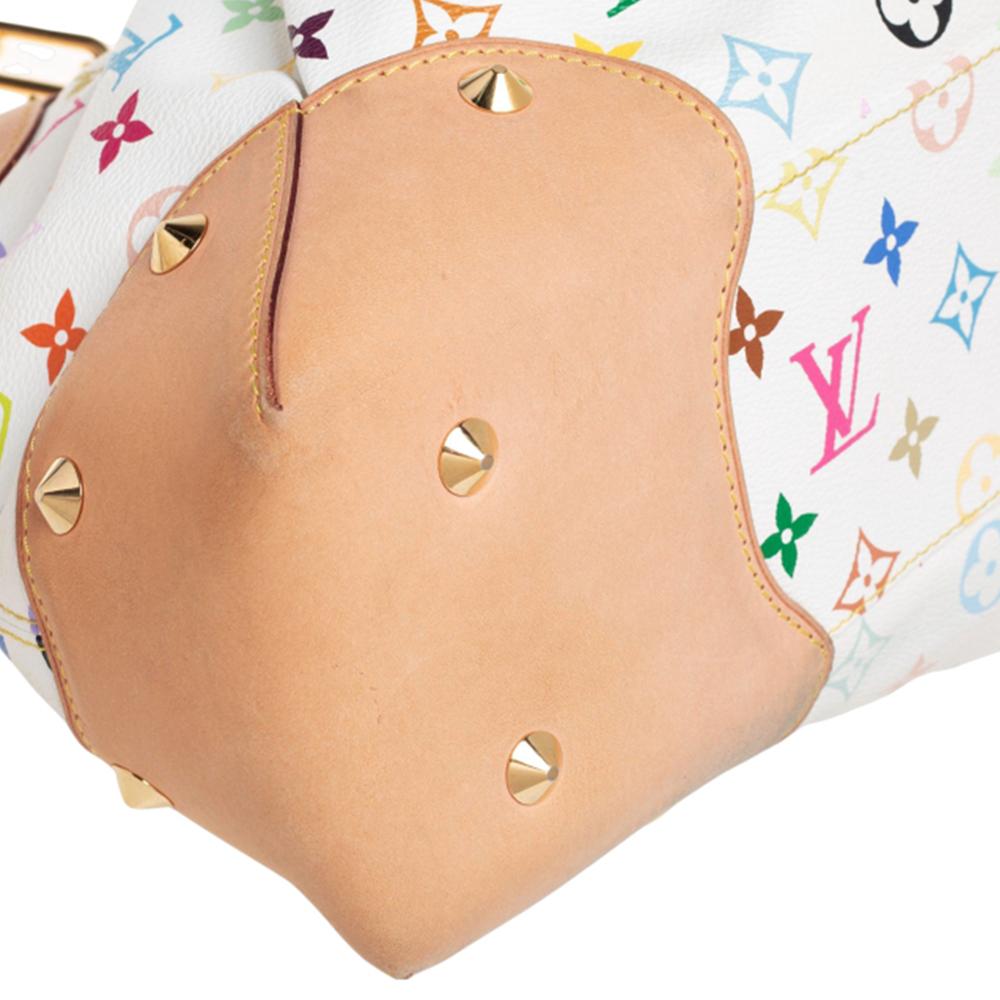Louis Vuitton White Monogram Multicolore Canvas Judy GM Bag 3