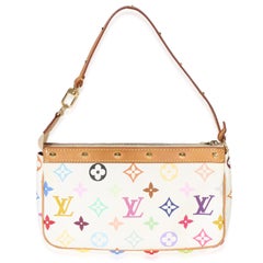 Louis Vuitton White Monogram Multicolore Canvas Pochette Accessoires