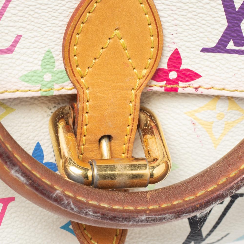 Louis Vuitton Weiß Monogramm Multicolore Canvas Priscilla Tasche 6