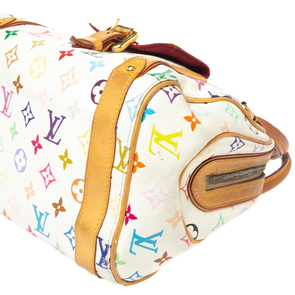 Louis Vuitton Weiß Monogramm Multicolore Canvas Priscilla Tasche 8