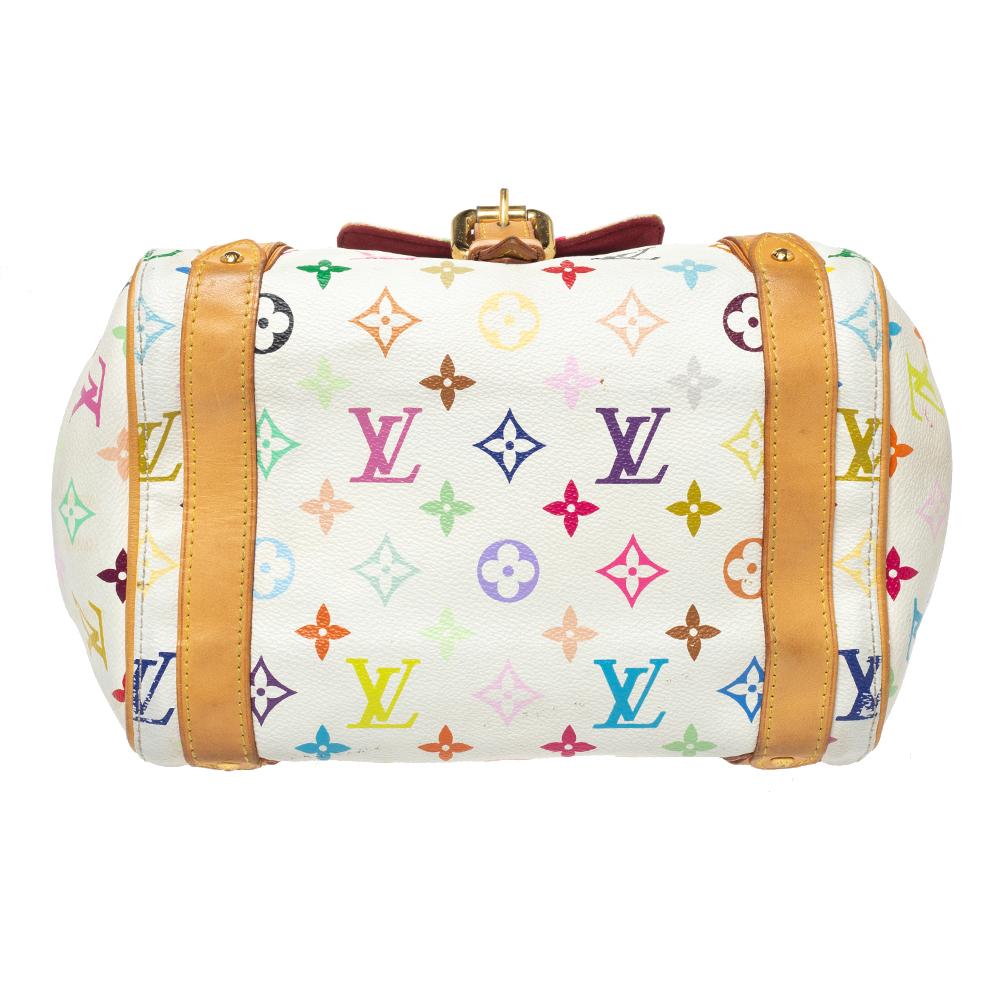 Louis Vuitton Weiß Monogramm Multicolore Canvas Priscilla Tasche 1