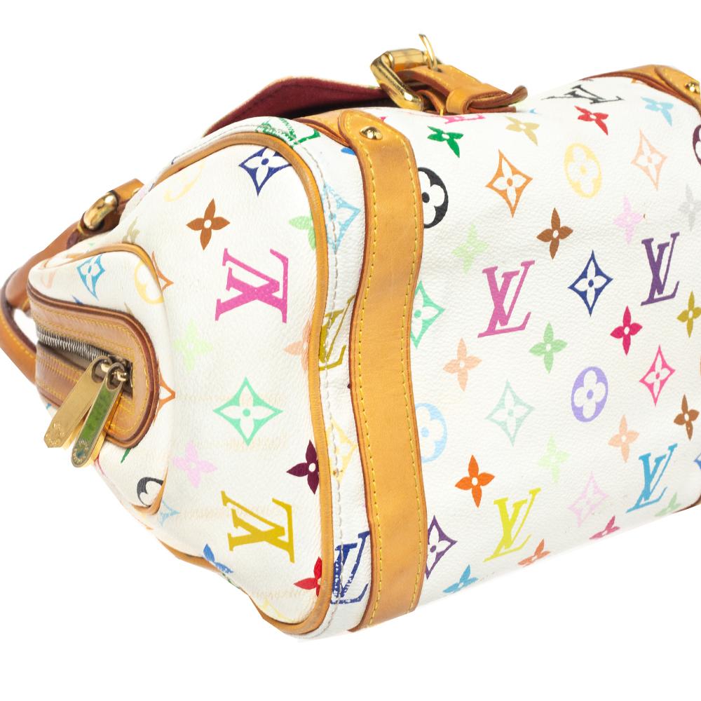 Louis Vuitton Weiß Monogramm Multicolore Canvas Priscilla Tasche 2