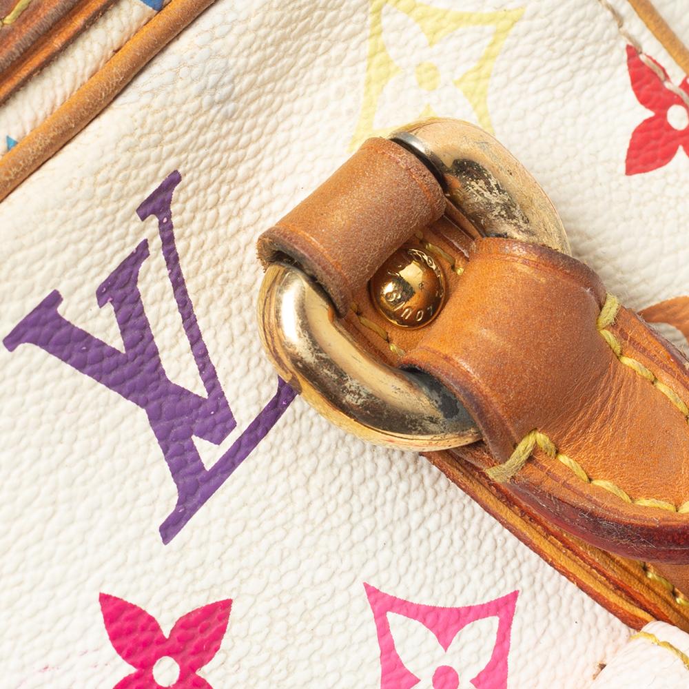 Louis Vuitton Weiß Monogramm Multicolore Canvas Priscilla Tasche 5
