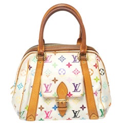 Louis Vuitton White Monogram Multicolore Canvas Priscilla Bag