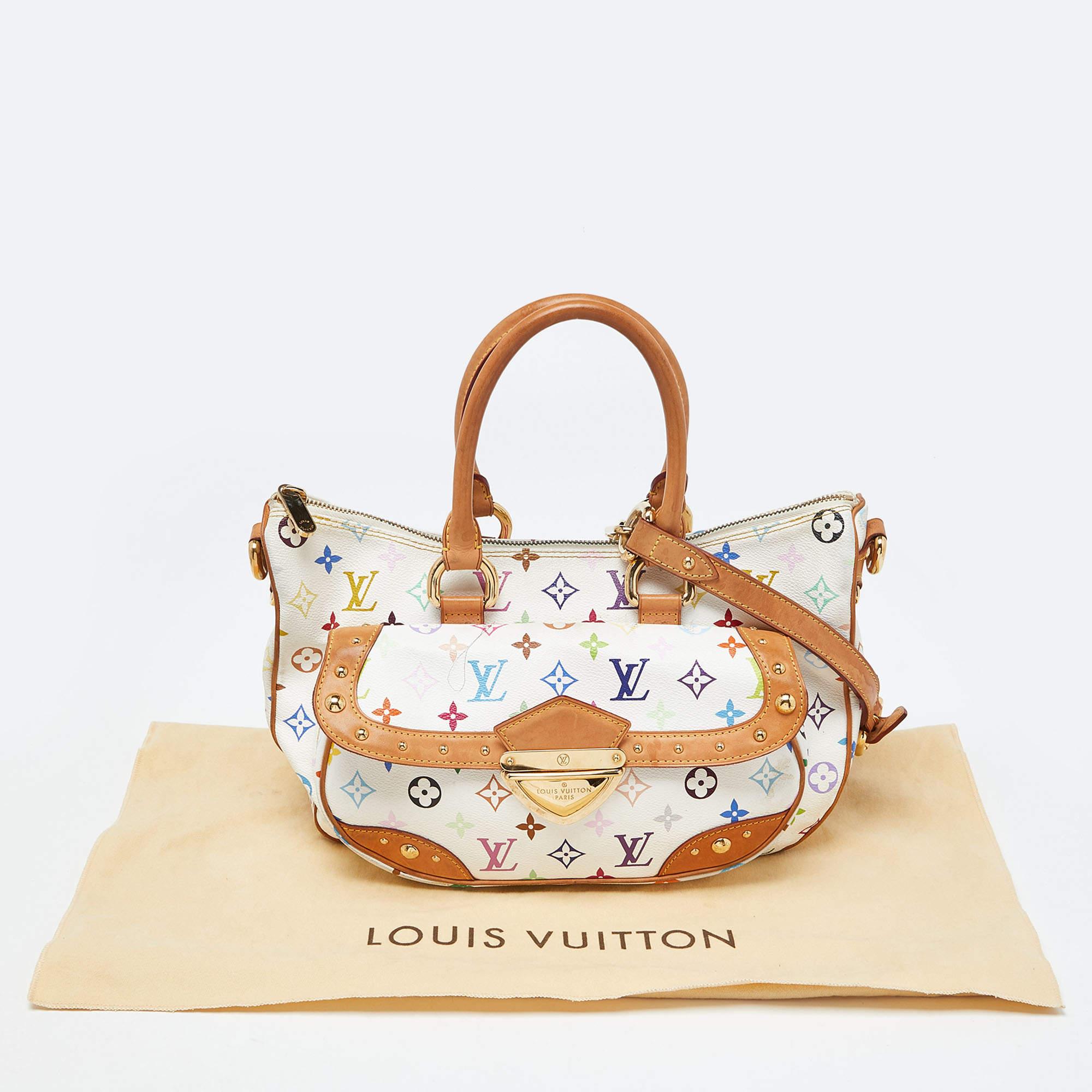 Louis Vuitton White Monogram Multicolore Canvas Rita Bag 8