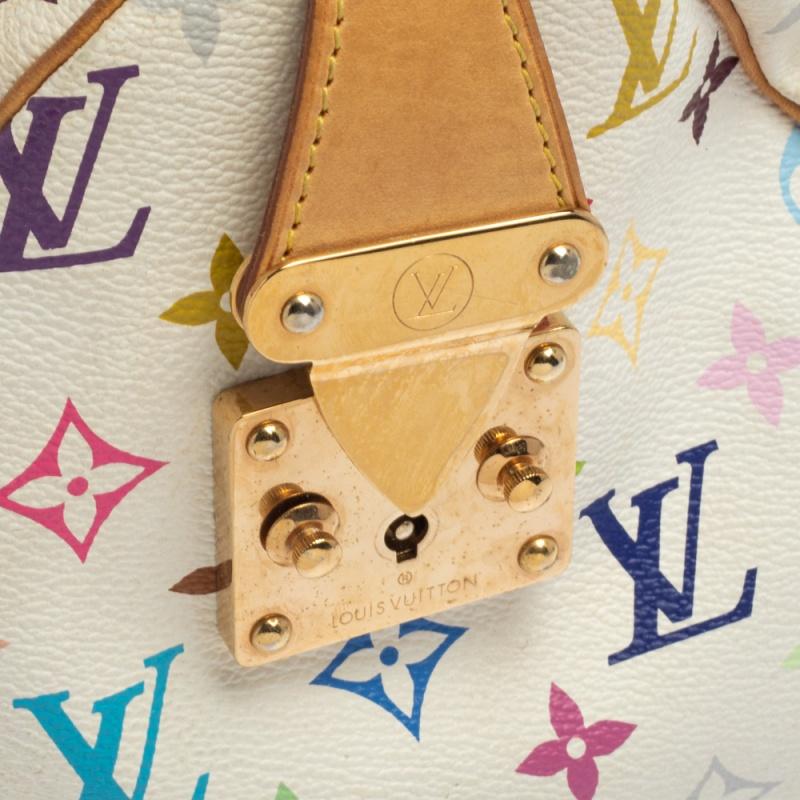 Louis Vuitton White Monogram Multicolore Canvas Speedy 30 Bag 9