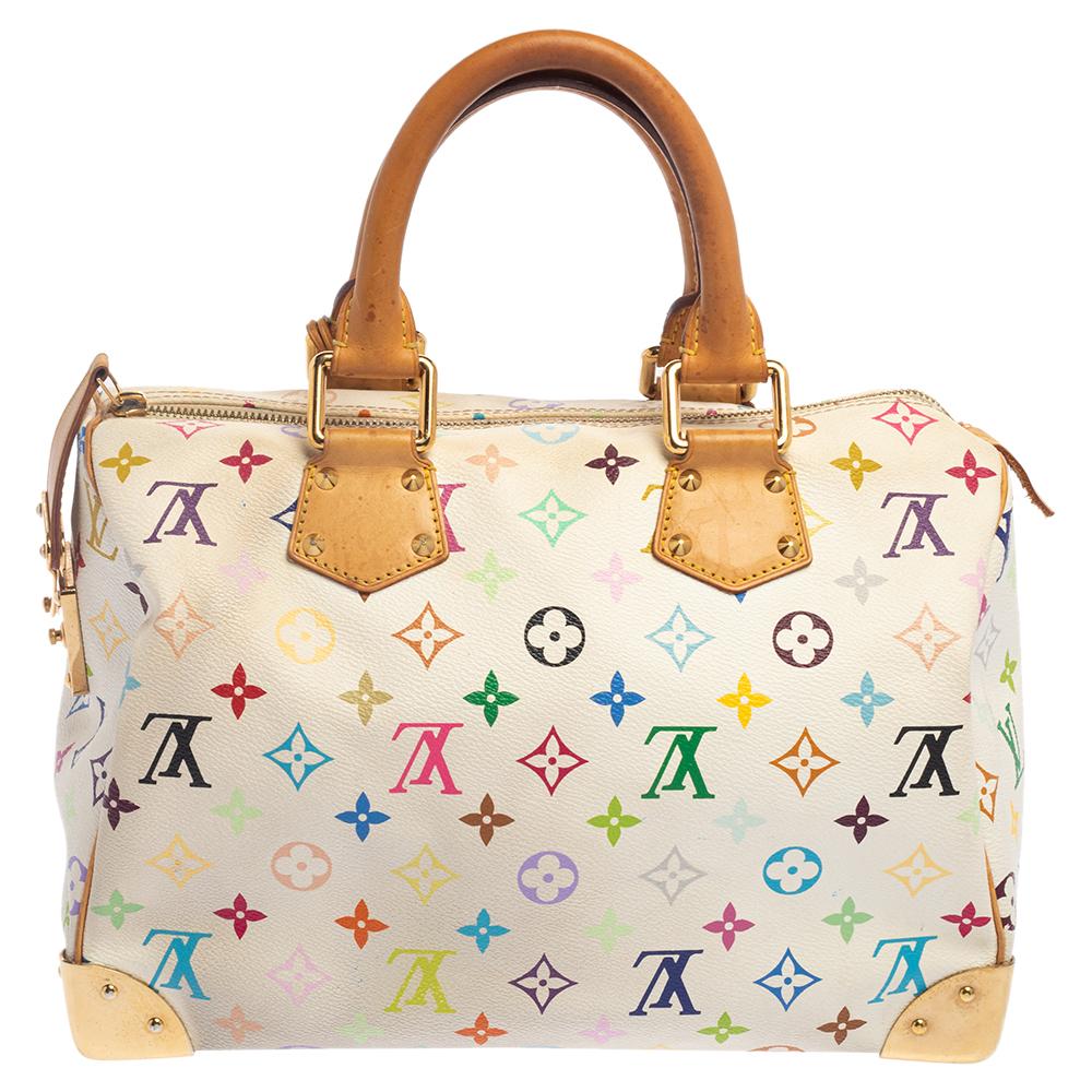 white monogram bag