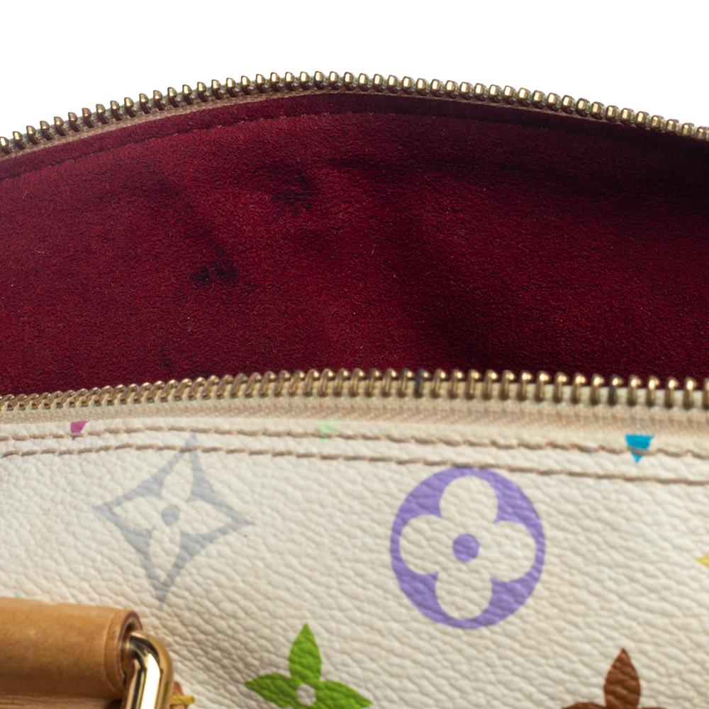 Women's Louis Vuitton White Monogram Multicolore Canvas Speedy 30 Bag