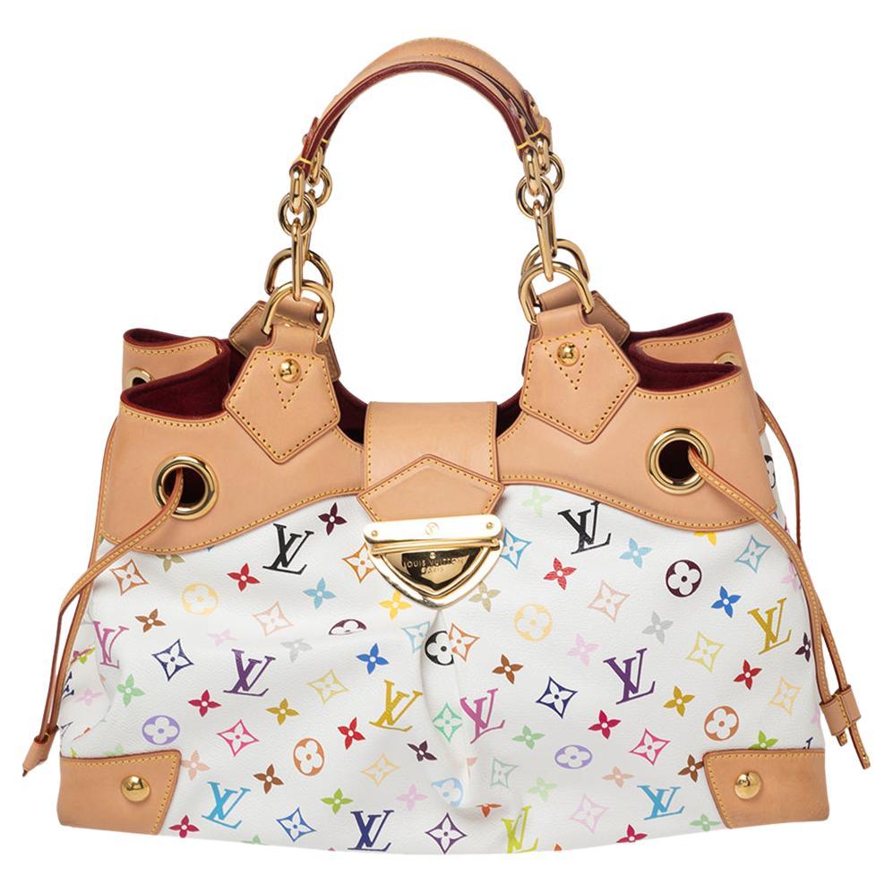 Louis Vuitton White Monogram Multicolore Canvas Ursula Bag