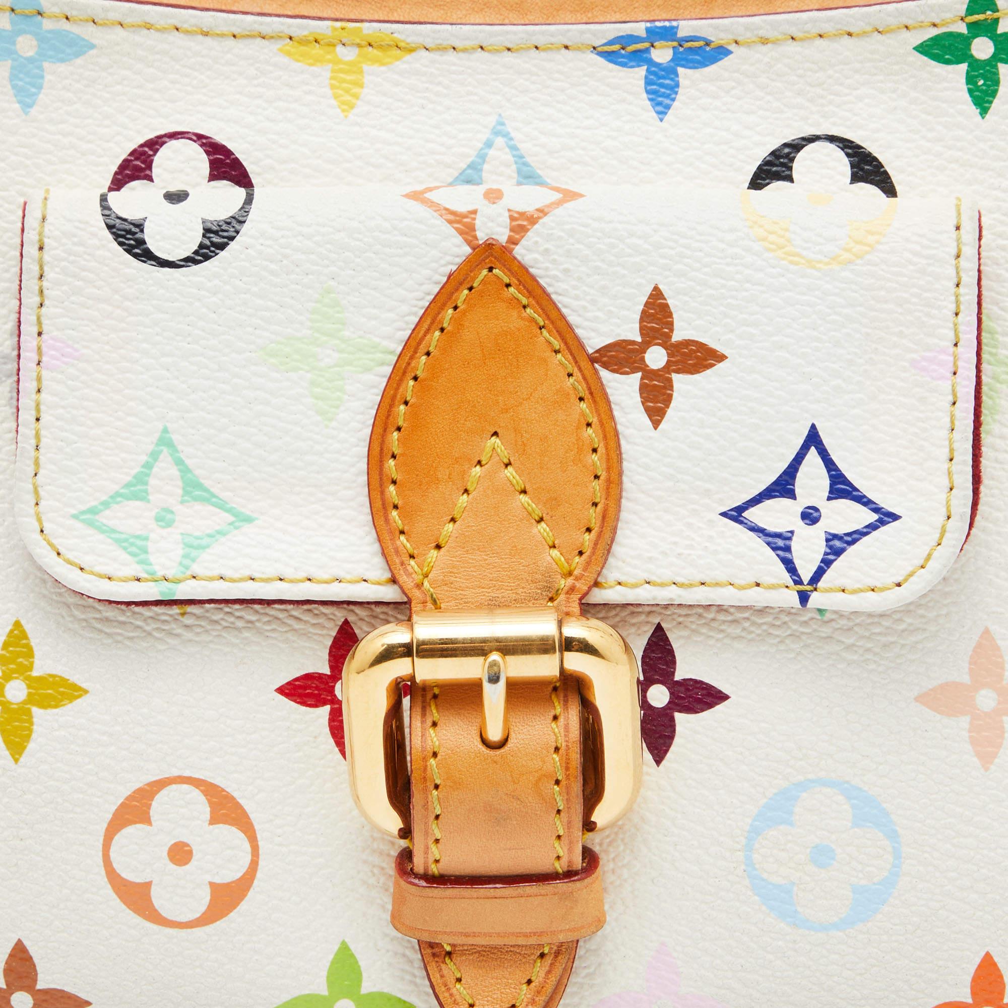 Louis Vuitton White Monogram Multicolore Eliza Bag 8