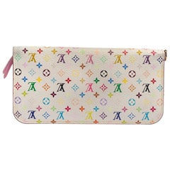 Louis Vuitton White Monogram Multicolore Yellow Insolite Wallet