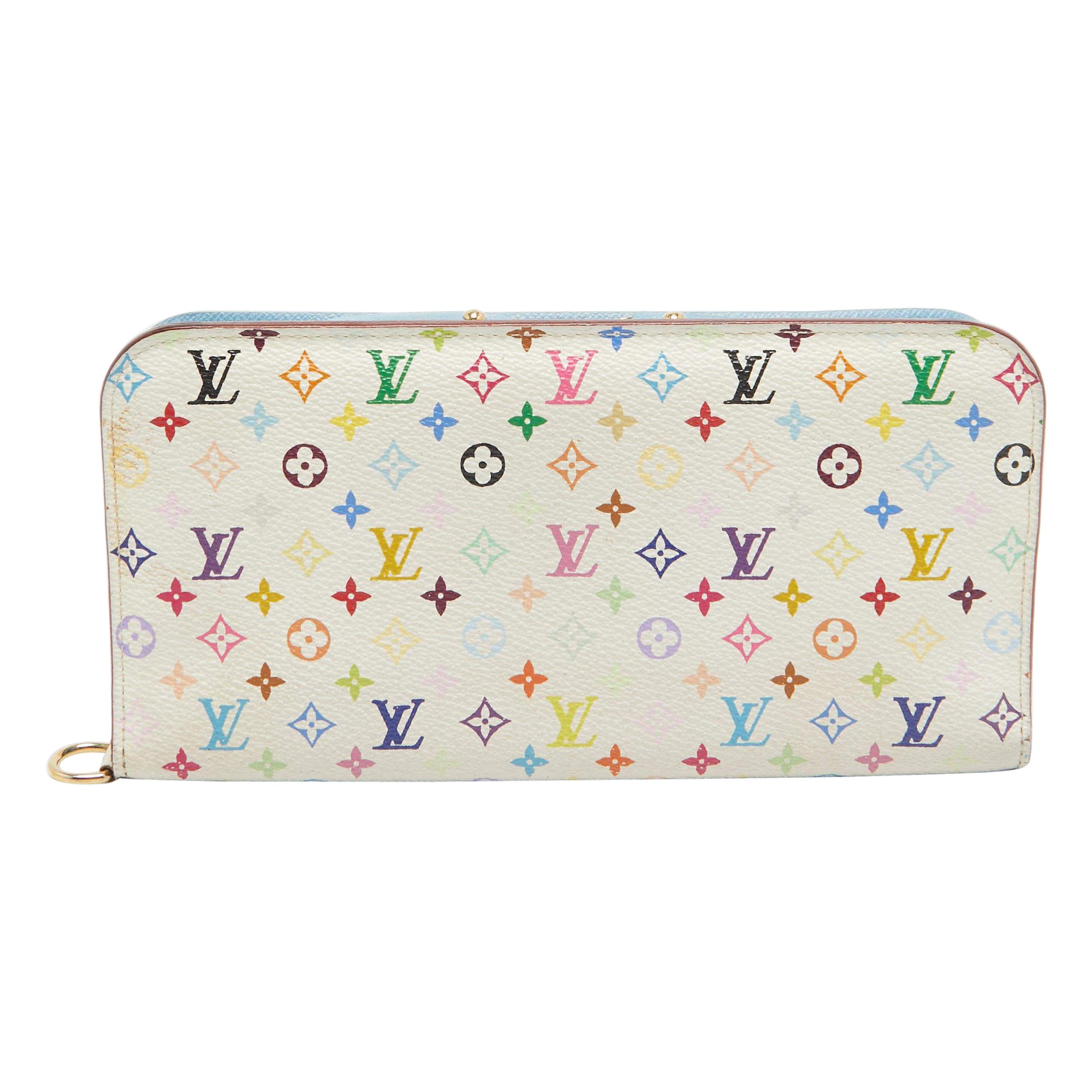 Louis Vuitton White Monogram Multicolore Insolite Wallet