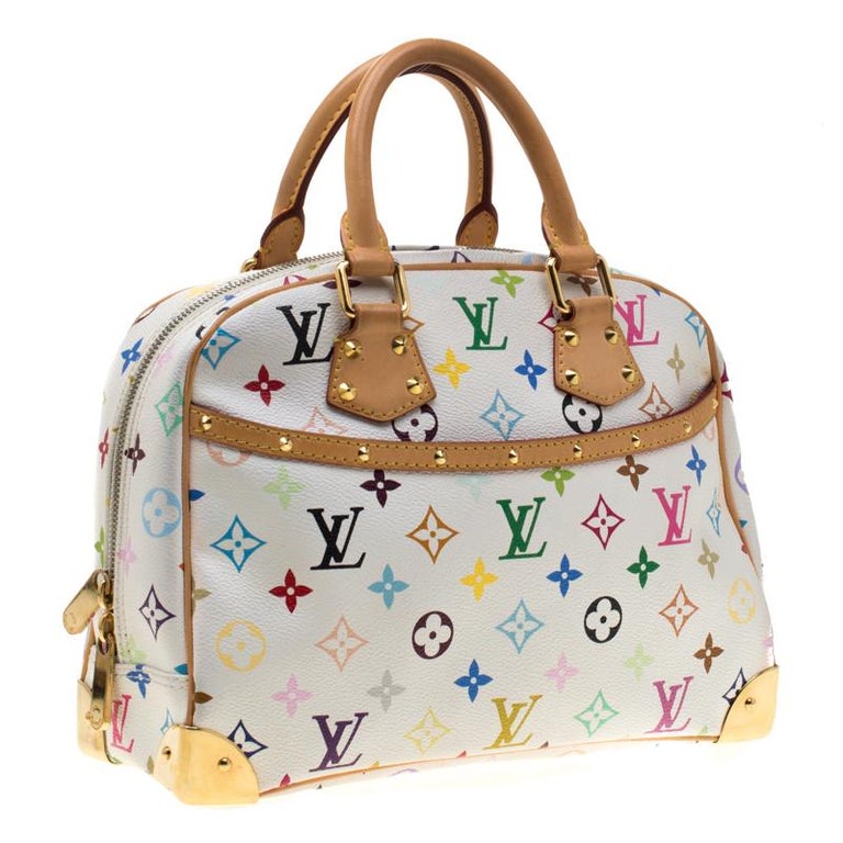 Louis Vuitton Monogram Multicolor Trouville - White Handle Bags