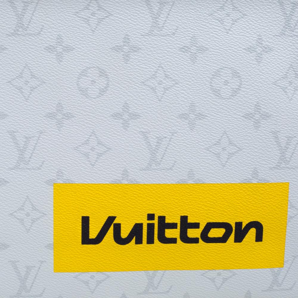 Louis Vuitton White Monogram Zipped Pouch GM 4
