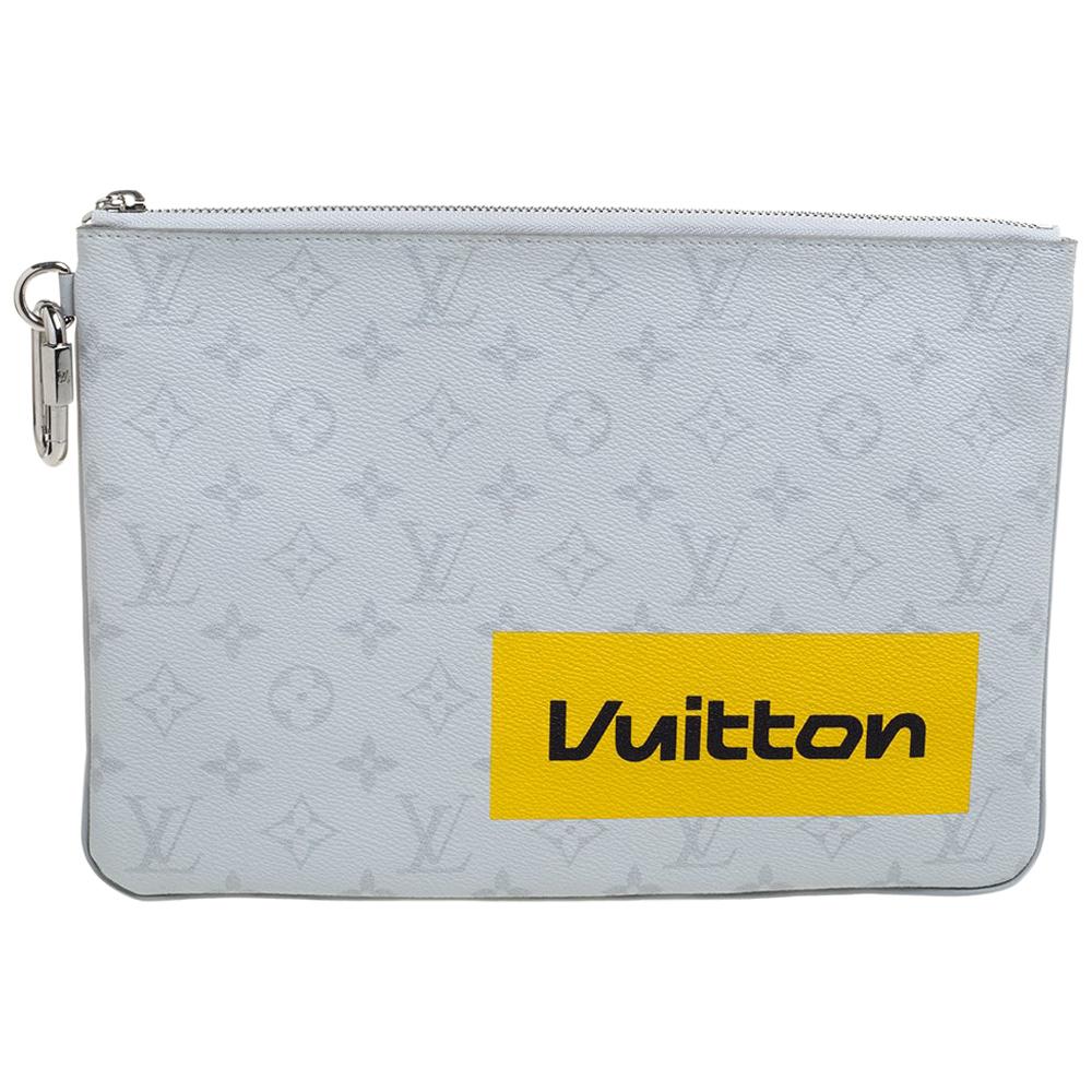 Louis Vuitton Clear Epi Plage Pochette Accessoires Wristlet Bag Mini Pouch  296lv For Sale at 1stDibs