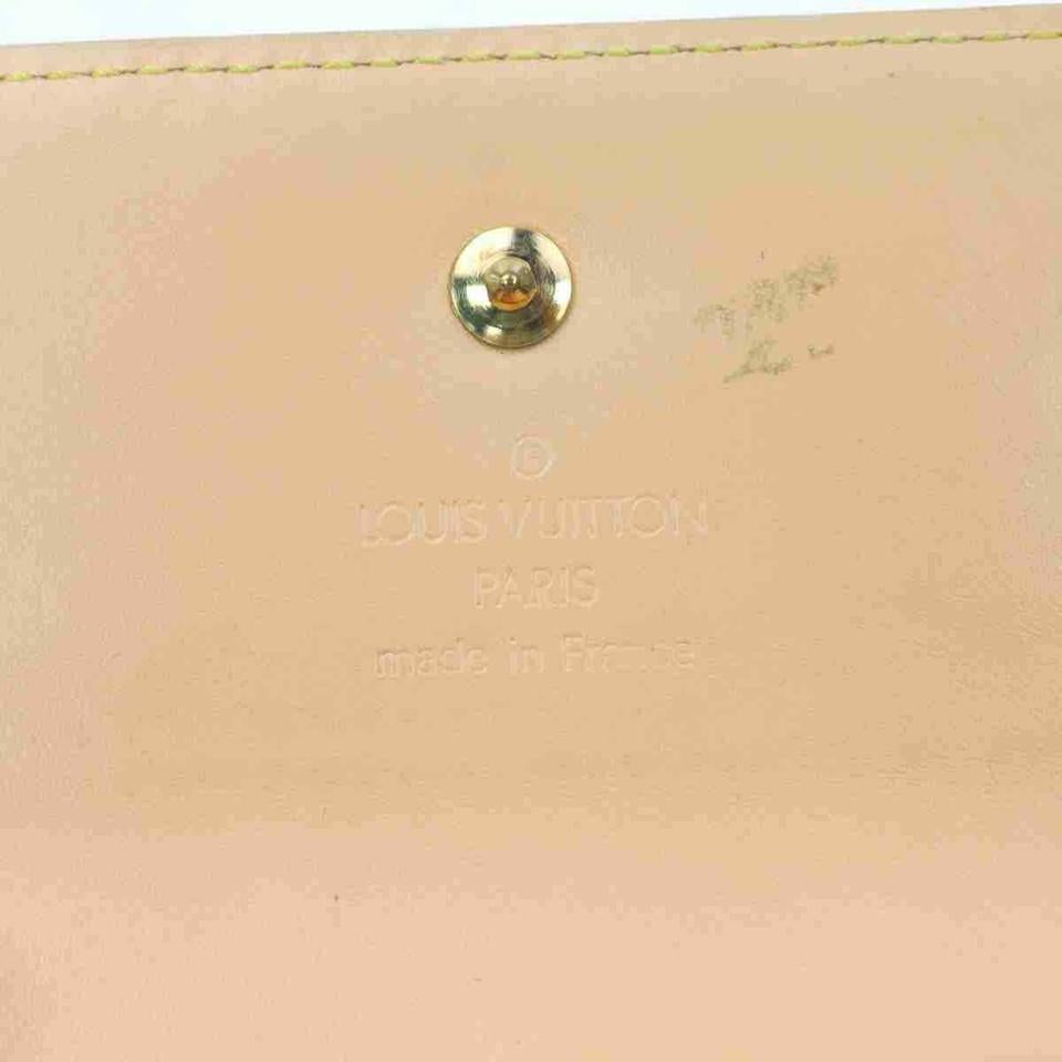 Louis Vuitton White Mulitcolor Sarah Portefeuille Tresor 867452 en vente 3