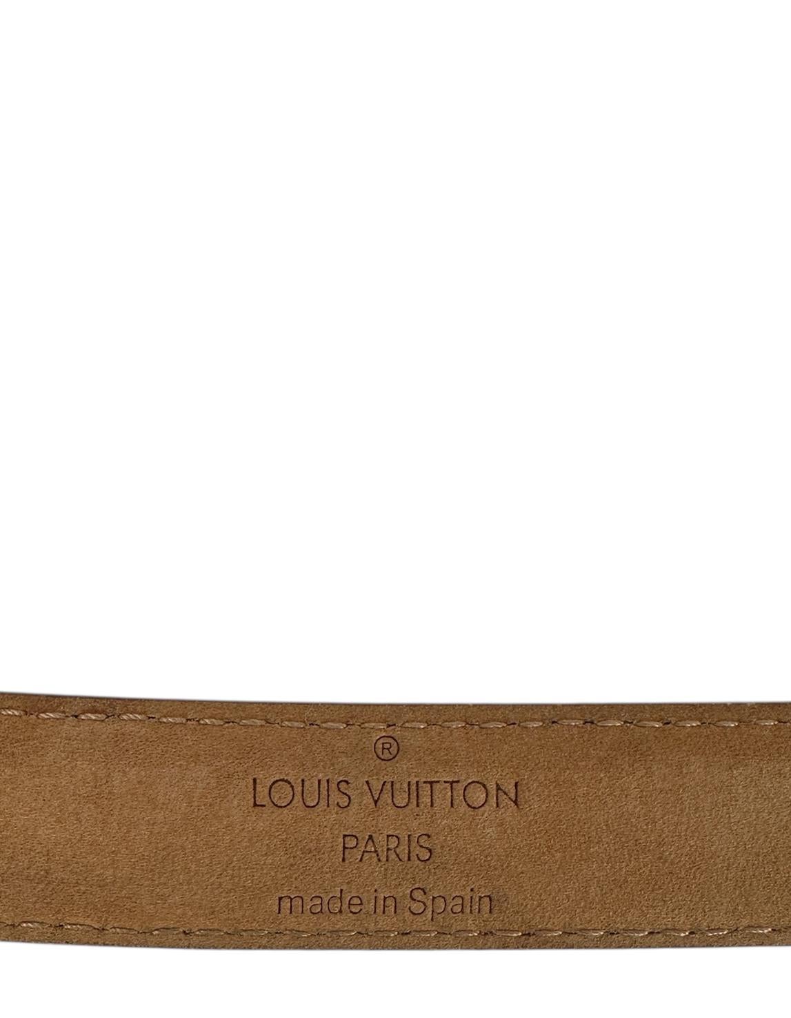 Louis Vuitton White Multicolor Monogram Belt sz 90/36