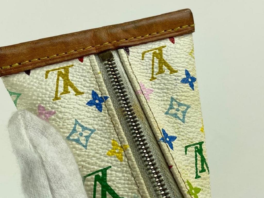 Louis Vuitton White Multicolor Monogram Blanc Berlingo Coin Case Key Case 862134 7