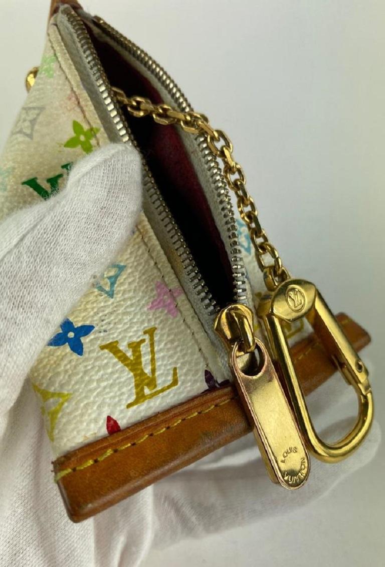 Louis Vuitton, Bags, Rare Authentic Louis Vuitton Murakami Multicolor  Monogram 4 Ring Key Case
