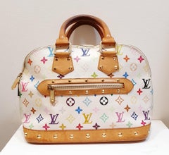 Louis Vuitton White Multicolor Monogram Canvas Alma Bag