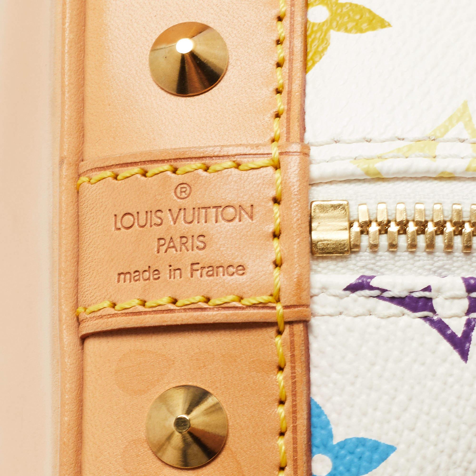 Louis Vuitton White/Multicolor Monogram Canvas Alma PM Bag 6