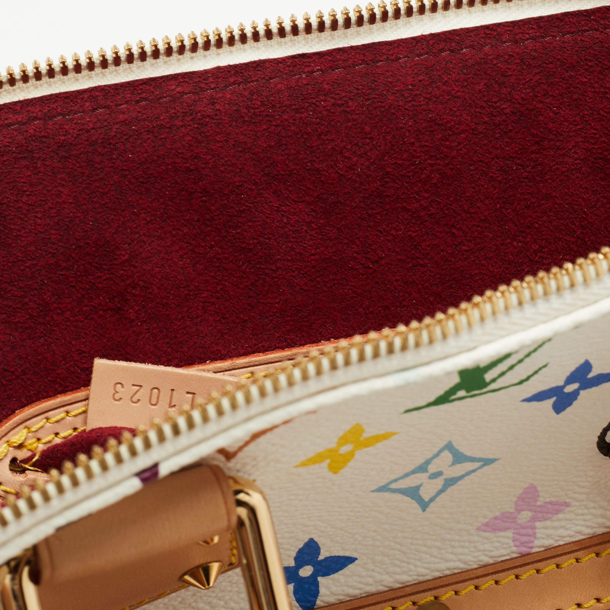Louis Vuitton White/Multicolor Monogram Canvas Alma PM Bag 9