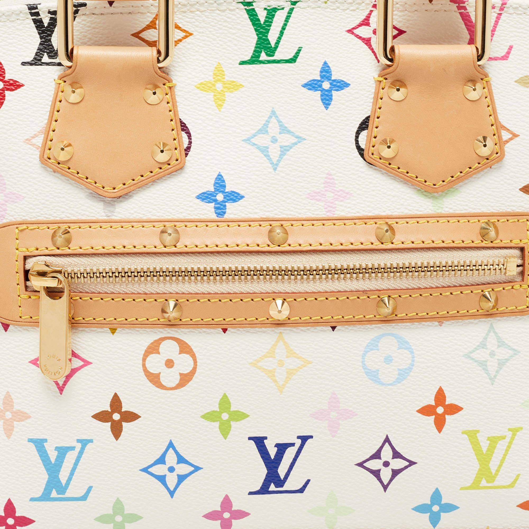 Louis Vuitton White/Multicolor Monogram Canvas Alma PM Bag 12