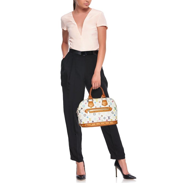 Louis Vuitton White Multicolor Alma PM Handbag – LaVal's Lux