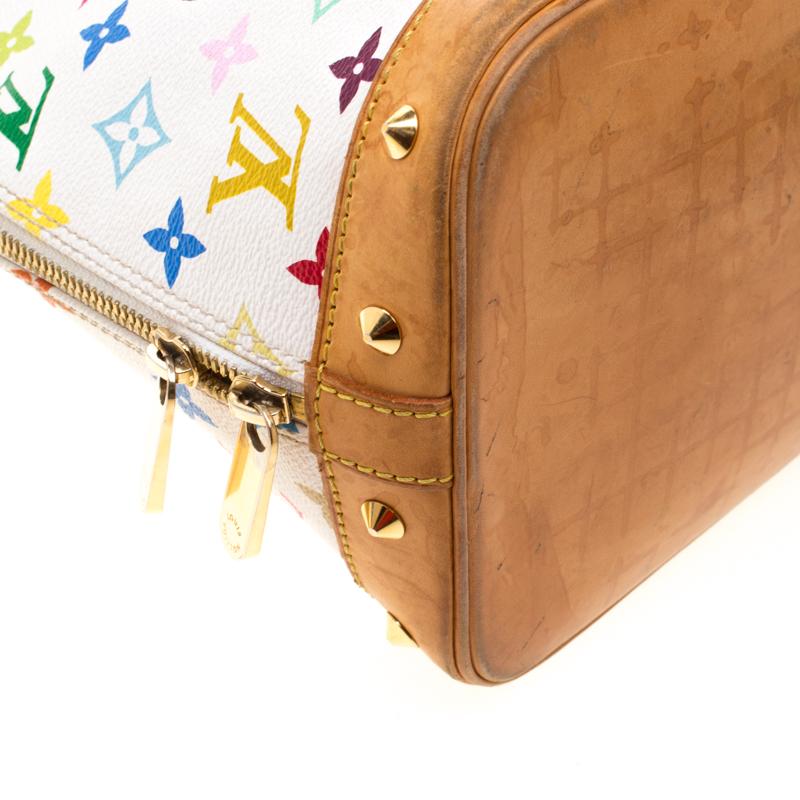 Louis Vuitton White Multicolor Monogram Canvas Alma PM 6