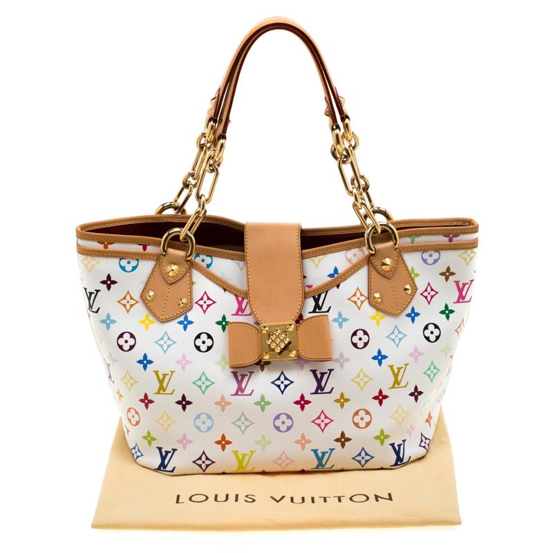 Louis Vuitton White Multicolor Monogram Canvas Annie GM Bag 5