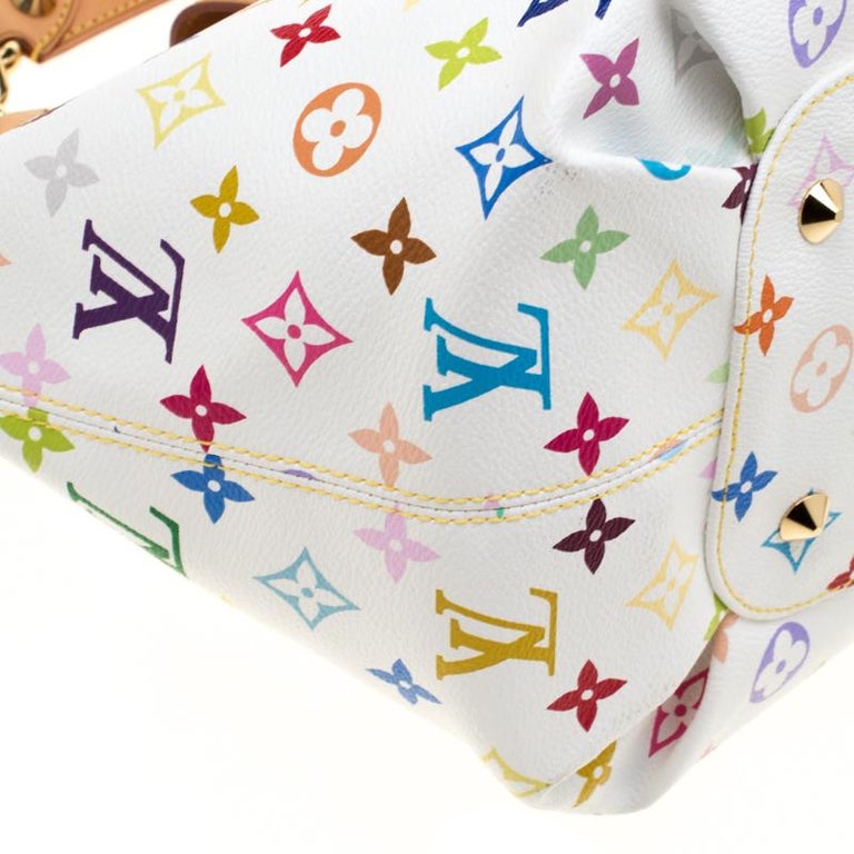 Buy Pre-owned & Brand new Luxury Louis Vuitton White Monogram Multicolore Annie  GM Bag Online