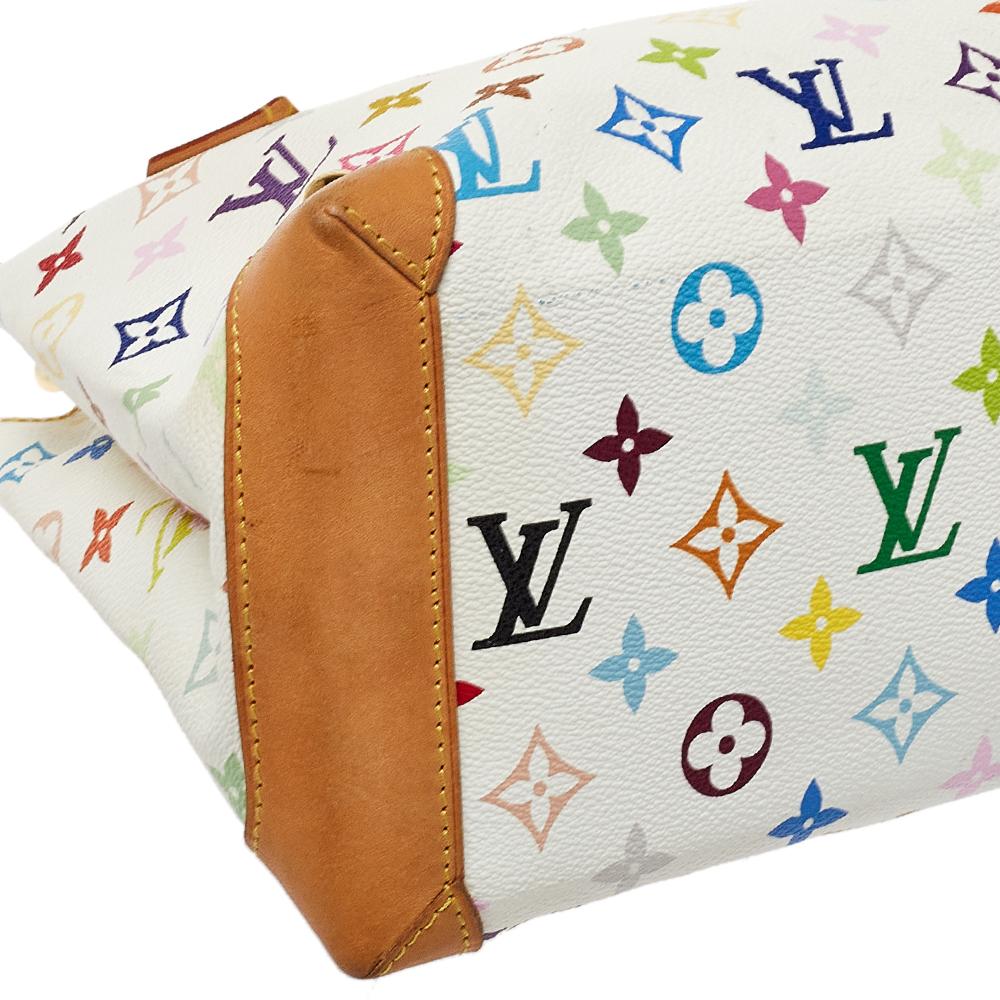 Louis Vuitton Weiß Multicolor Monogramm Canvas Audra Tasche 3