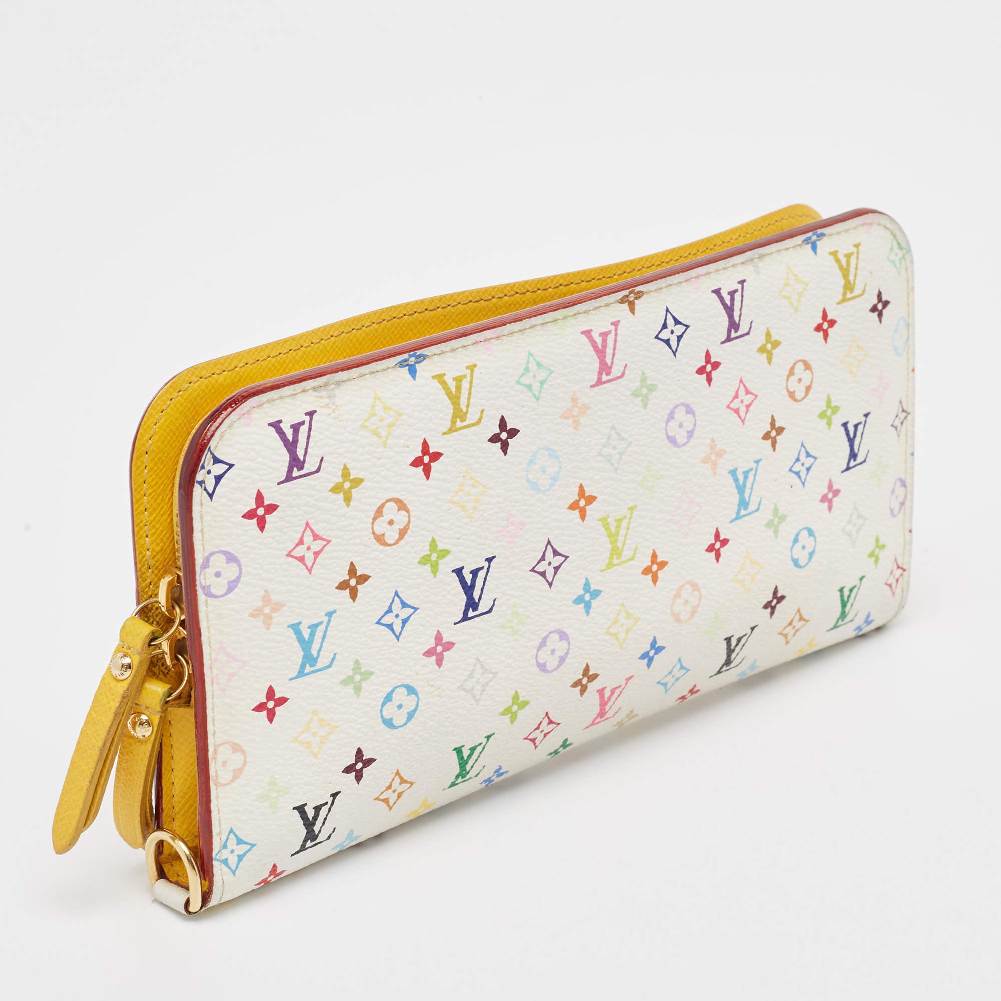 Louis Vuitton Weiß/Multicolor Monogramm Canvas Insolit-Brieftasche mit Monogramm im Angebot 1