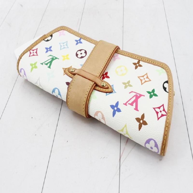Louis Vuitton White Multicolor Shirley Clutch at Jill's Consignment