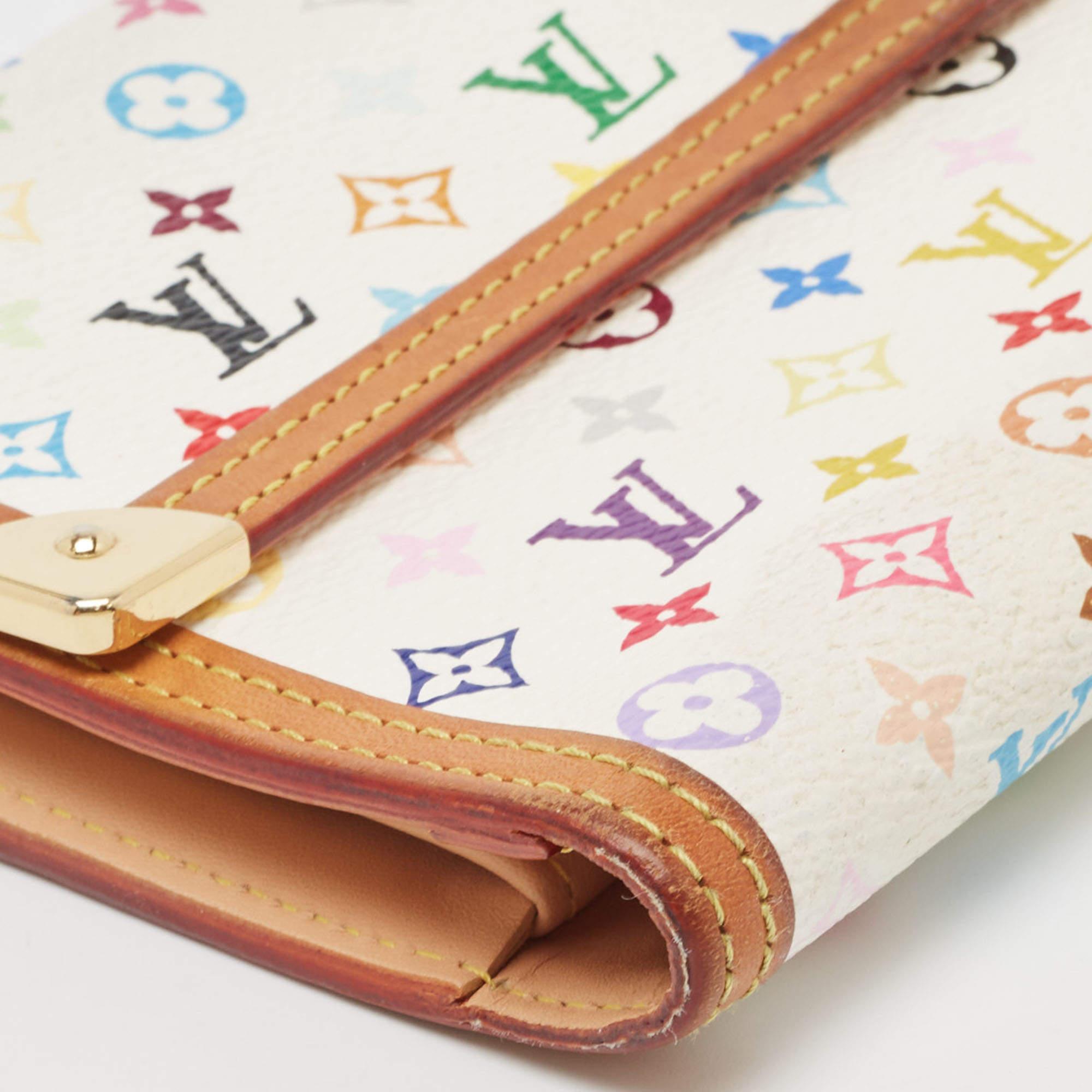 Women's Louis Vuitton White/Multicolor Monogram Canvas Porte Tresor International Wallet