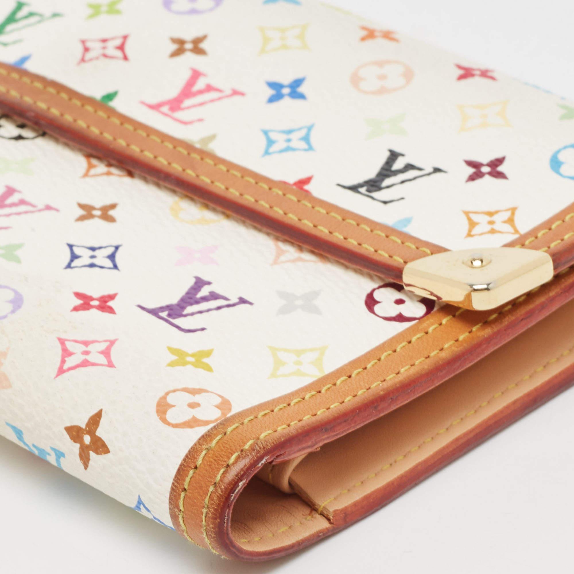 Louis Vuitton White/Multicolor Monogram Canvas Porte Tresor International Wallet 1