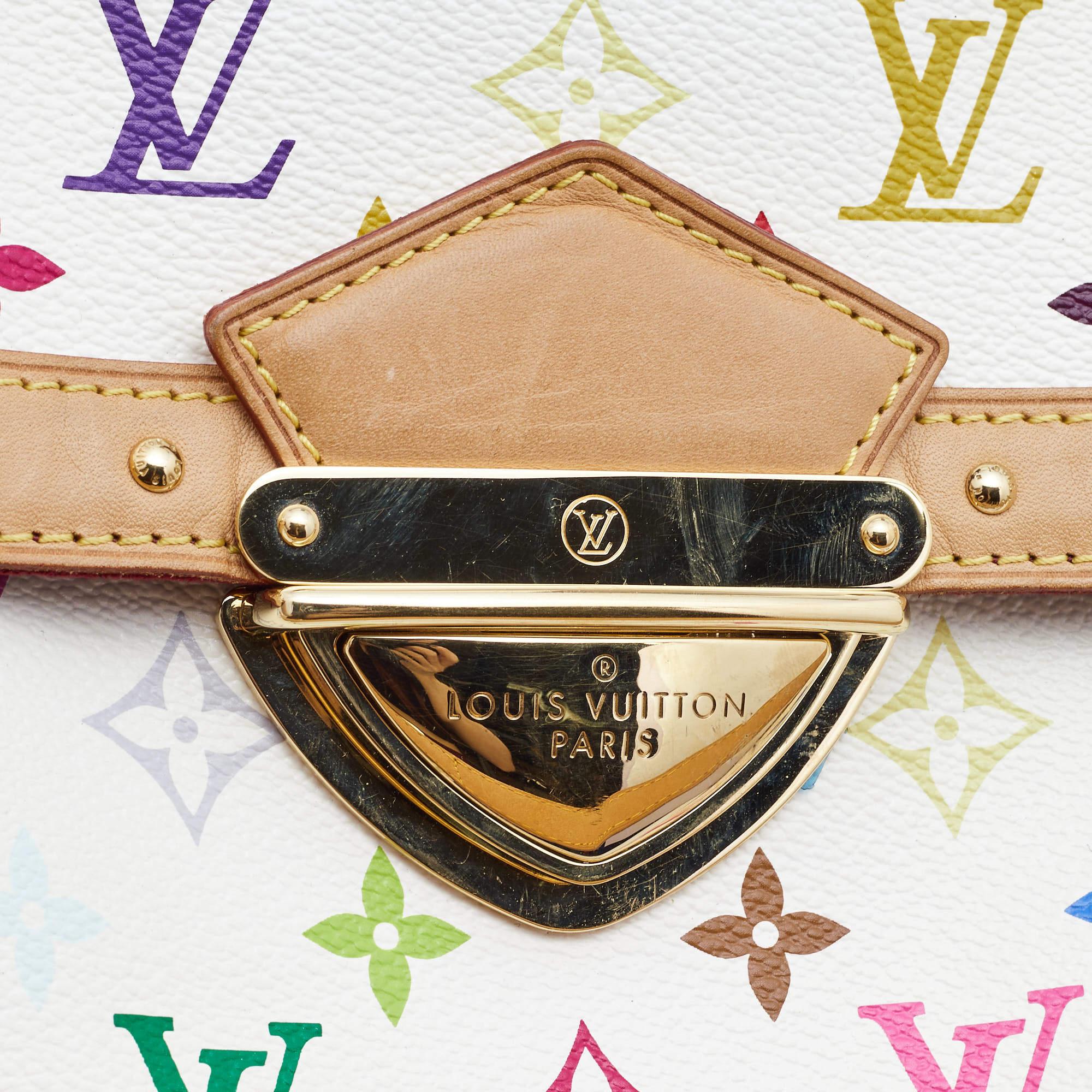Louis Vuitton White Multicolor Monogram Canvas Rita Bag 6